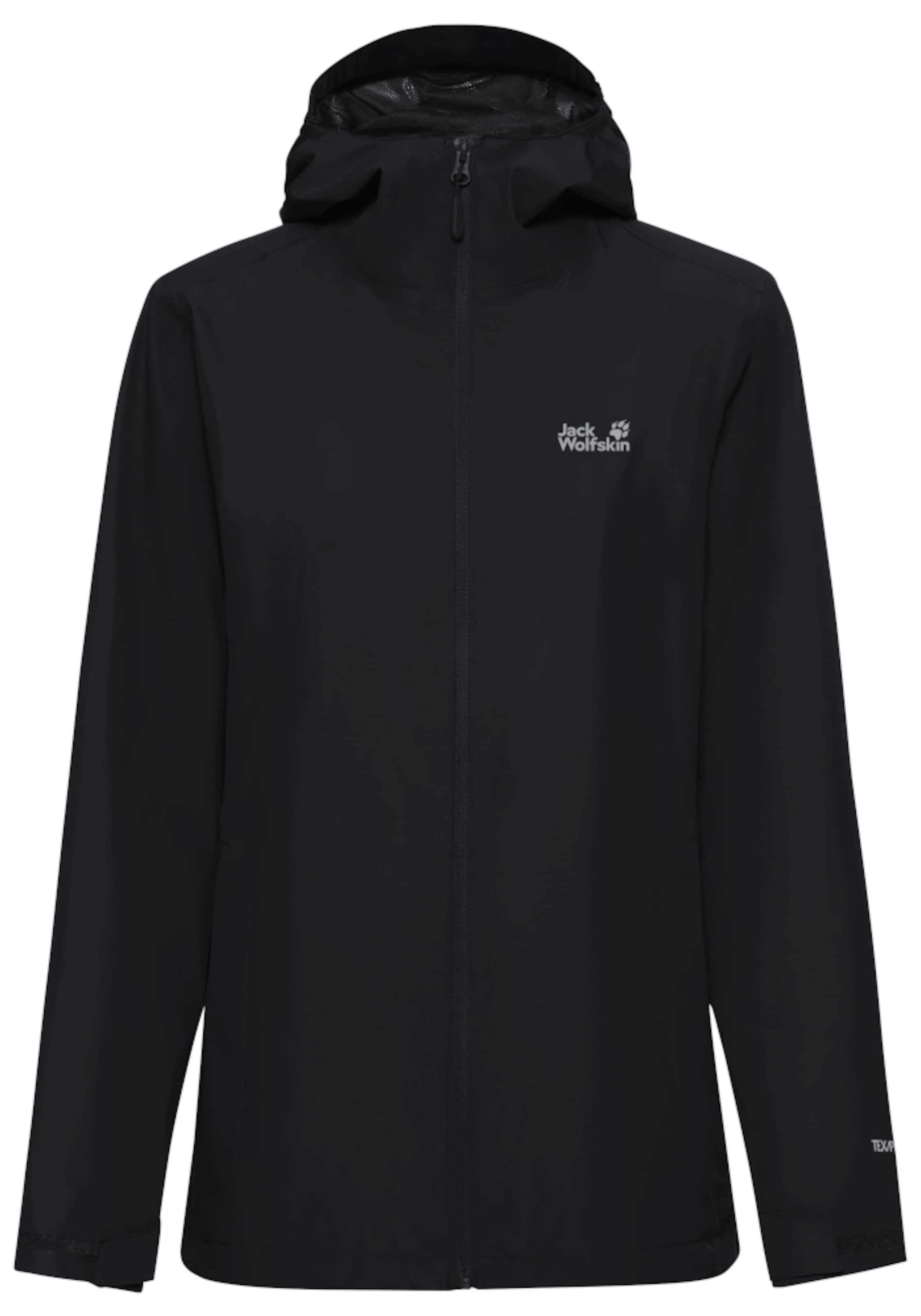 JACK WOLFSKIN Outdoorjacke in Schwarz: Vorderseite