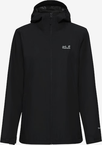 JACK WOLFSKIN Outdoor Jacket in Black: front
