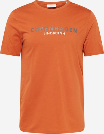 Lindbergh T-Shirt 'Copenhagen' in Orange: Vorderseite