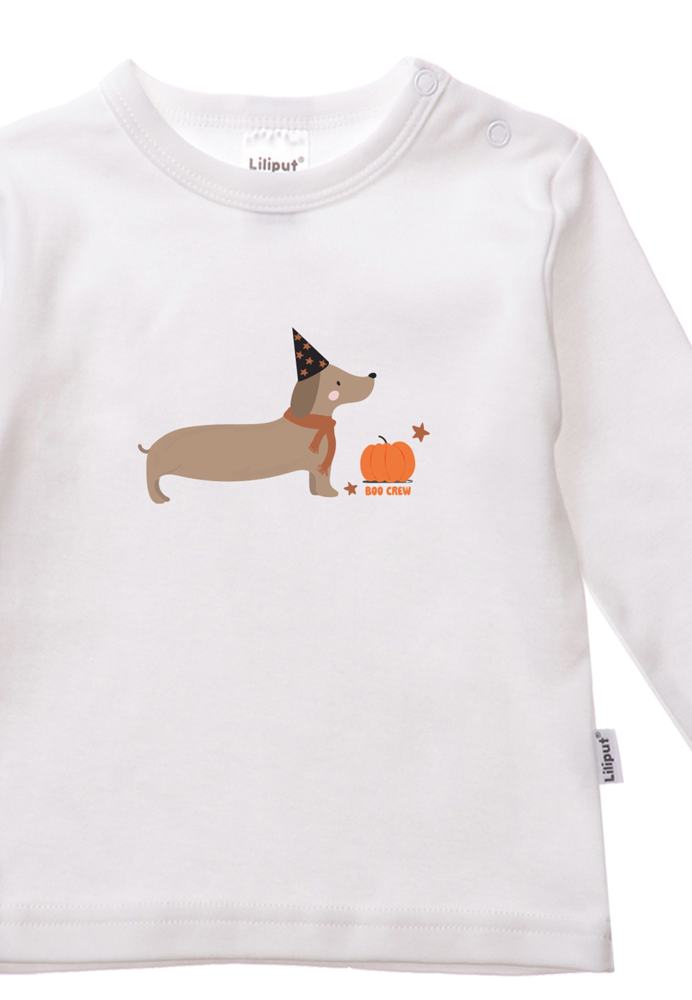 LILIPUT Sweatshirt 'Dackel Boo' in White