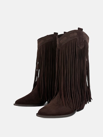 Boots 'ACROSS THE LUNAR WING' L37 HANDMADE SHOES en marron