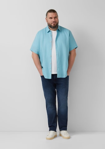 s.Oliver Regular fit Button Up Shirt in Blue