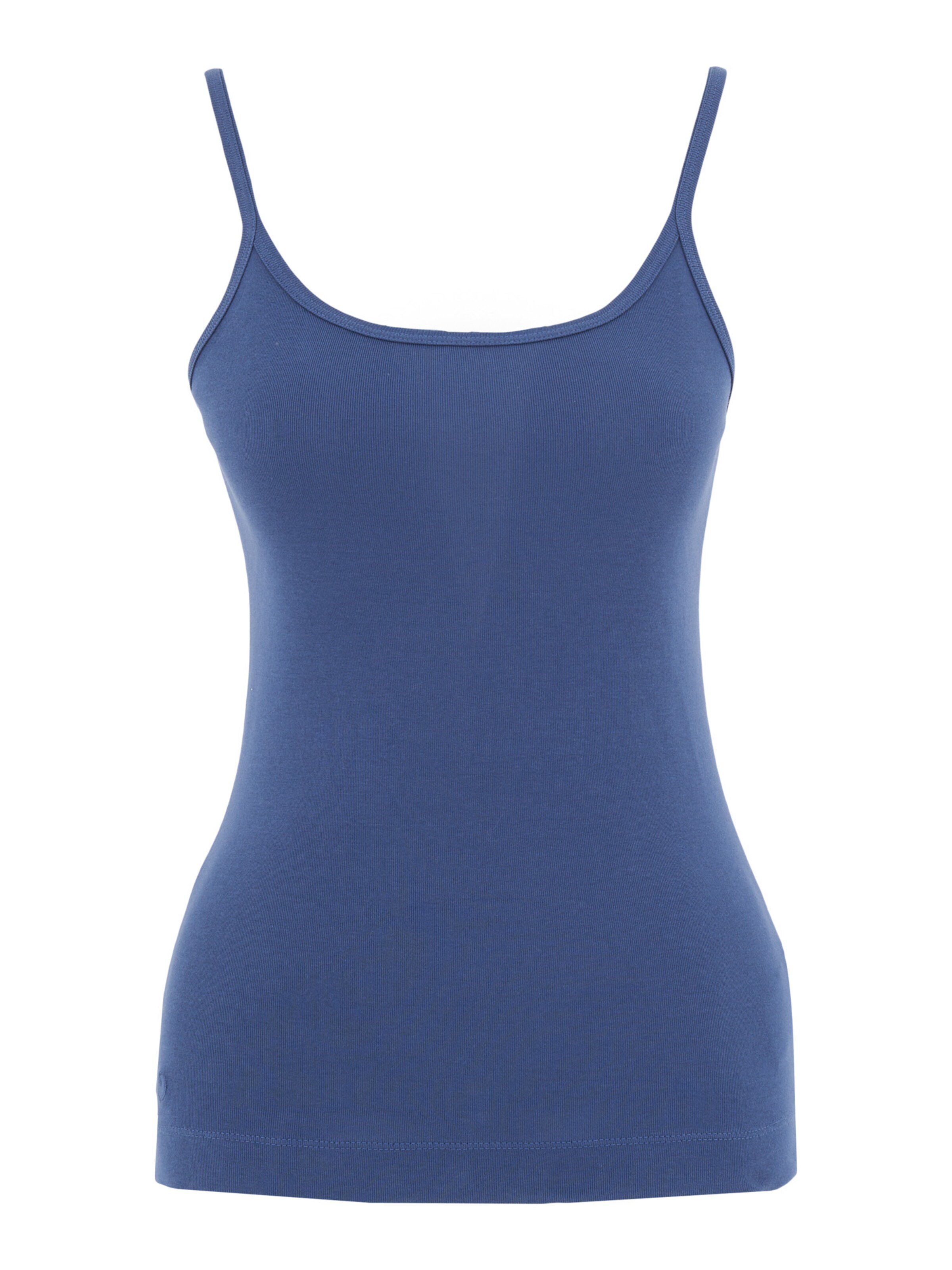 Organication Top in Blau: Vorderseite