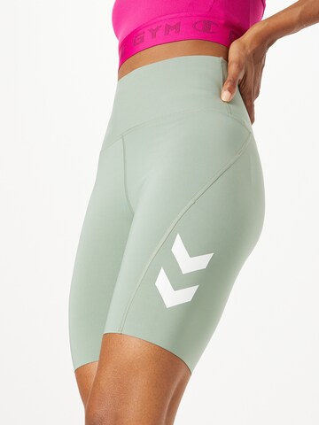 Hummel Skinny Sportbroek 'GRACE' in Groen