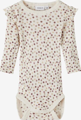 NAME IT Romper/Bodysuit 'WOMI' in Beige: front