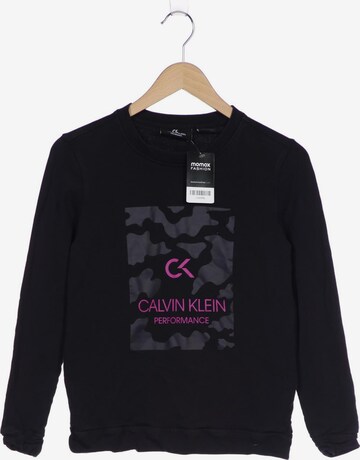 Calvin Klein Sweatshirt & Zip-Up Hoodie in XS in Black: front