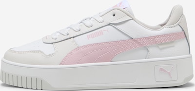 PUMA Baskets basses 'Carina' en beige / rose clair / blanc, Vue avec produit