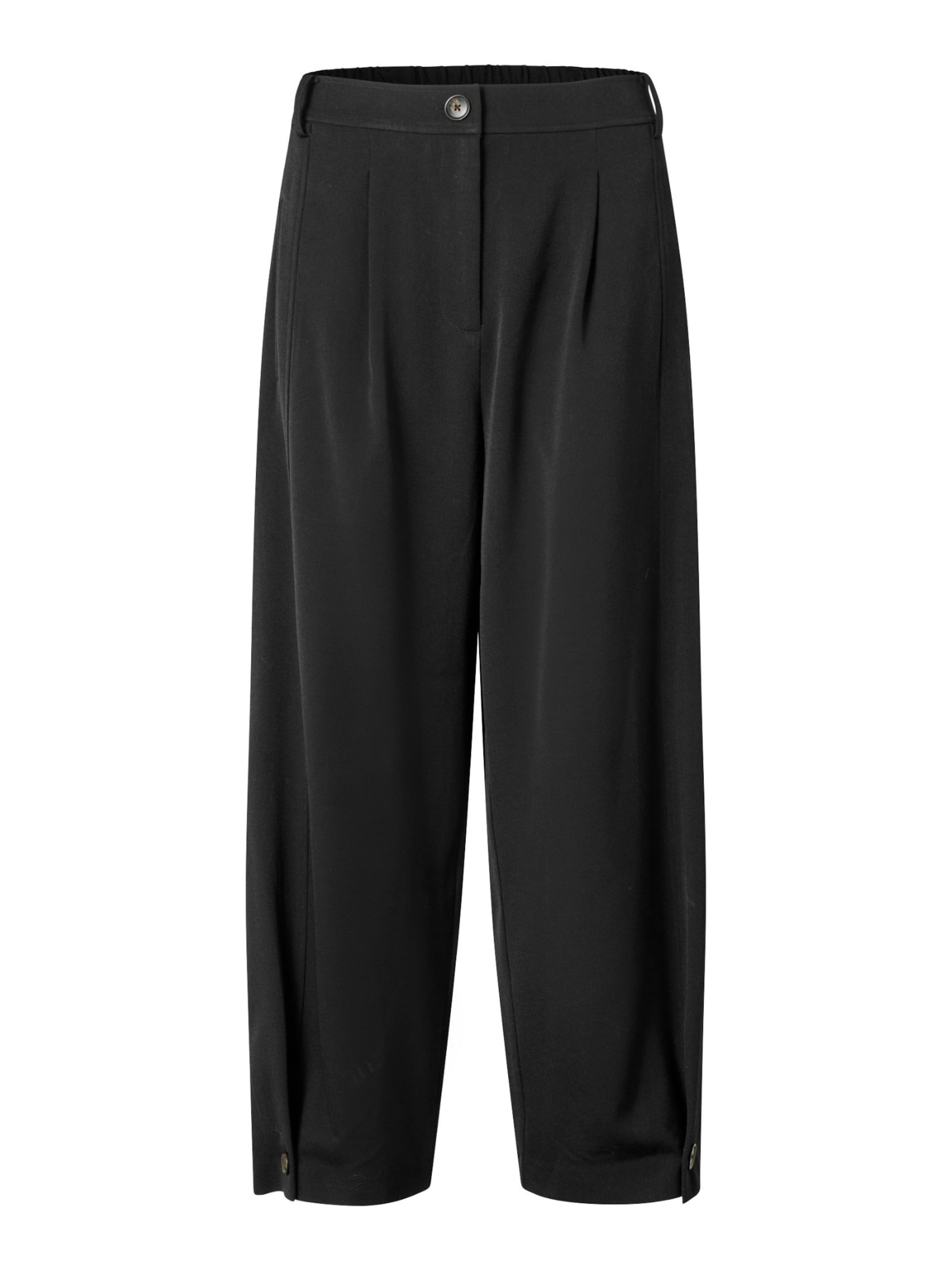 Masai Tapered Broek 'MaPunna' in Zwart: voorkant