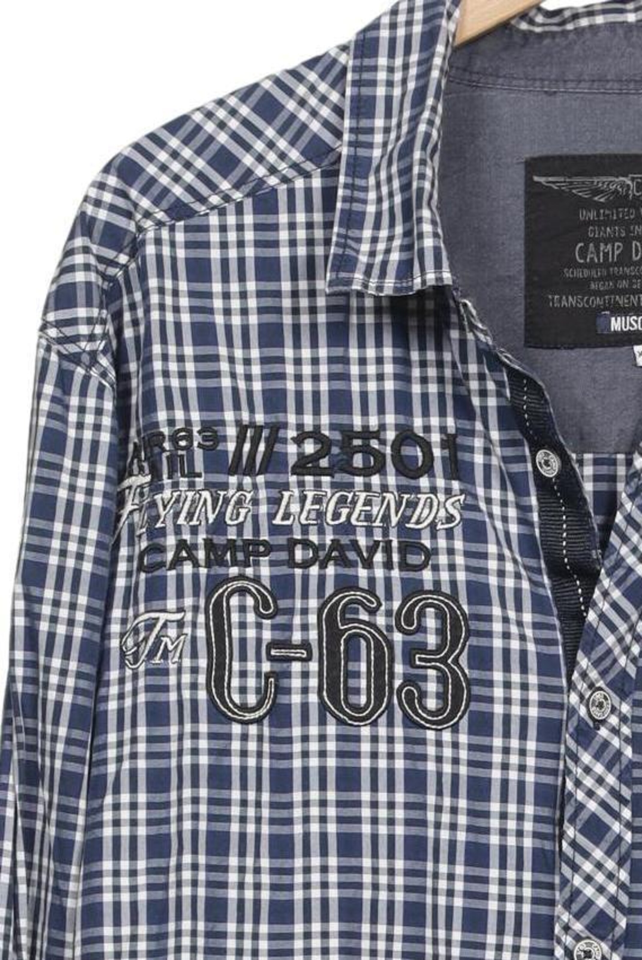 CAMP DAVID Hemd XXXL in Blau