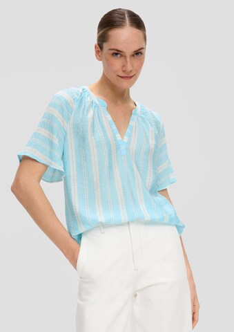 s.Oliver BLACK LABEL Blouse in Blauw: voorkant