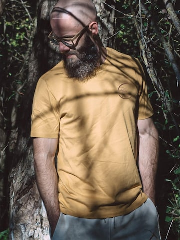 Life-Tree Shirt 'Ocre Circle'‌‌‌‌‌‌‌ in Braun