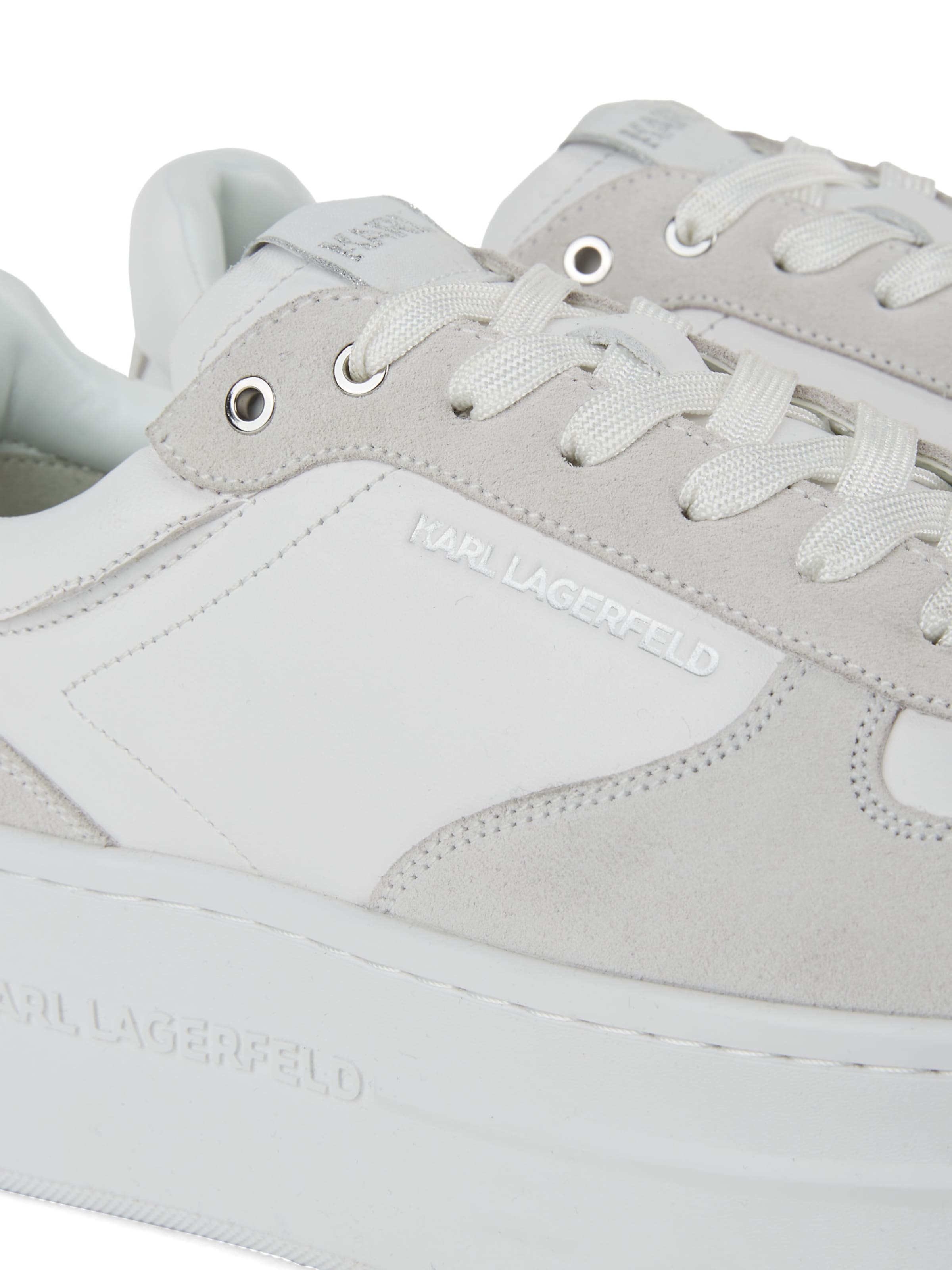 Karl Lagerfeld Trampki niskie 'Kobo' w kolorze biały