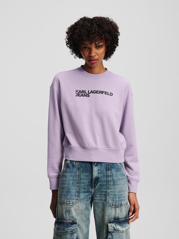 Sweat-shirt 'Essential' KARL LAGERFELD JEANS en violet : devant
