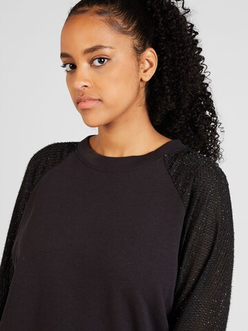 ONLY Carmakoma Sweatshirt 'JANIA' in Black