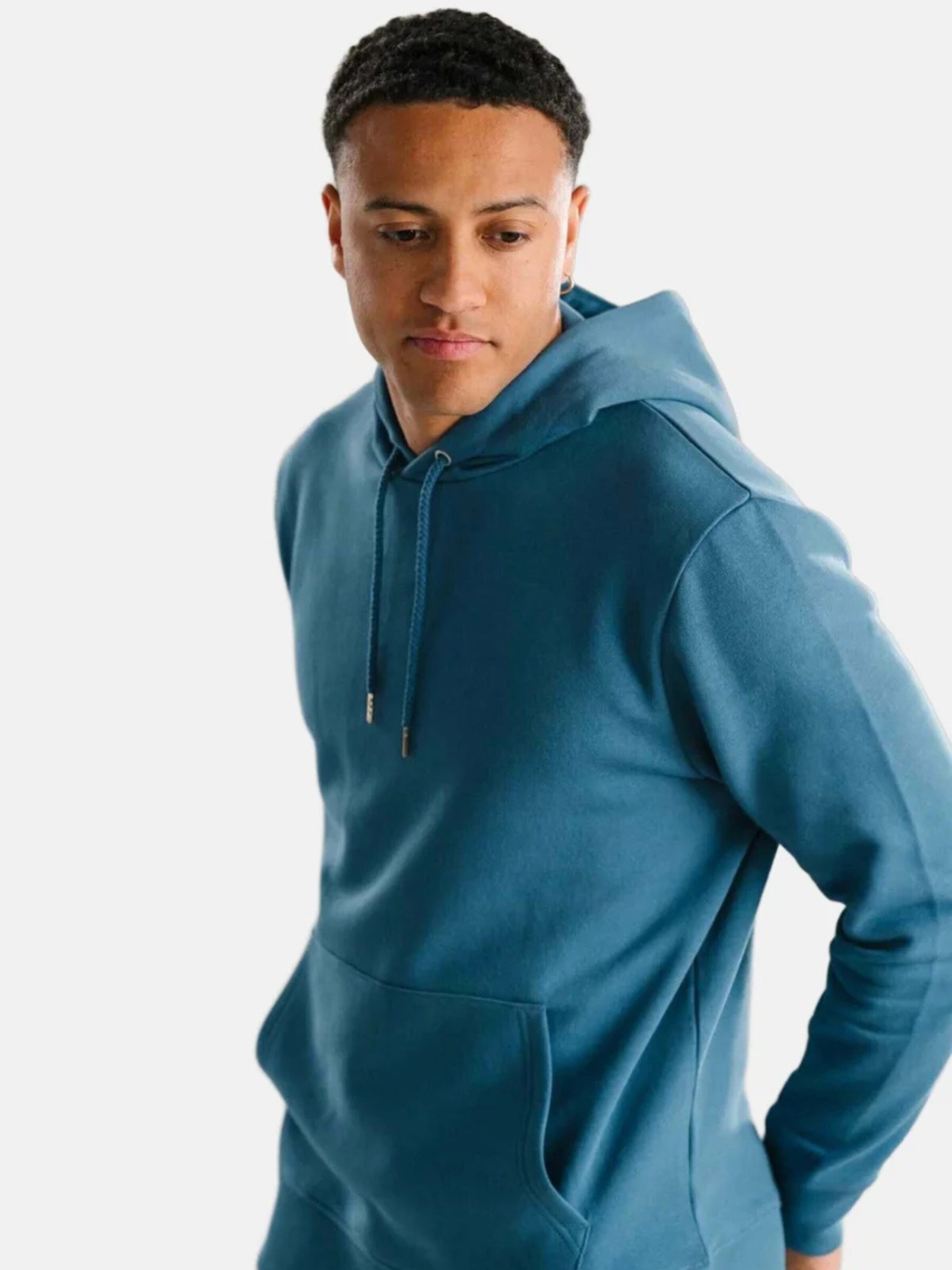 TEESHOPPEN Sweater ' Sweatshirt Hoodie ' in Blue