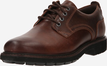 CLARKS Lace-Up Shoes 'Batcombe' in Brown: front