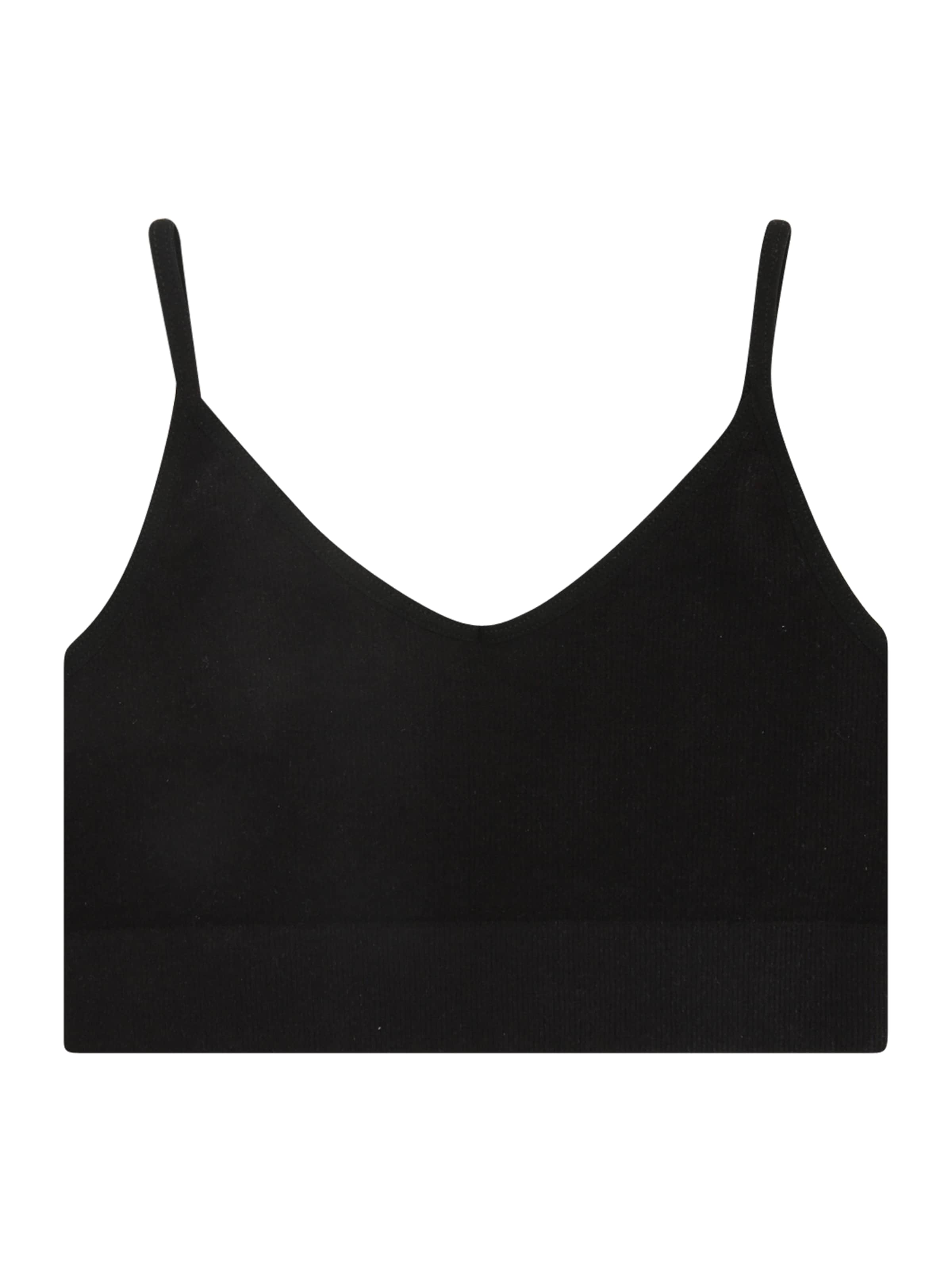 LMTD Bustier BH 'NLFKailey' in Schwarz: Vorderseite