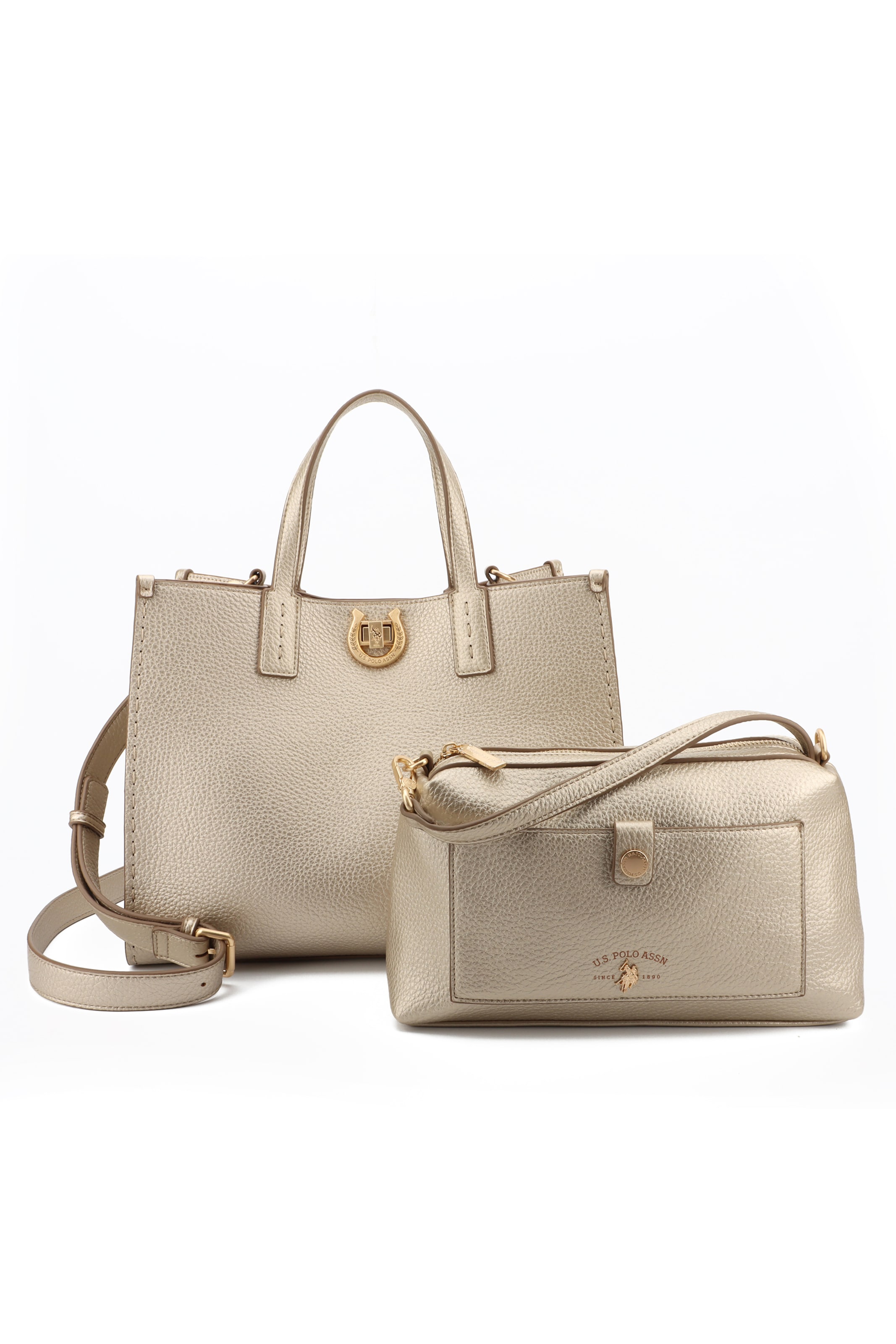 U.S. POLO ASSN. Shopper 'Middleton' in Beige: Vorderseite