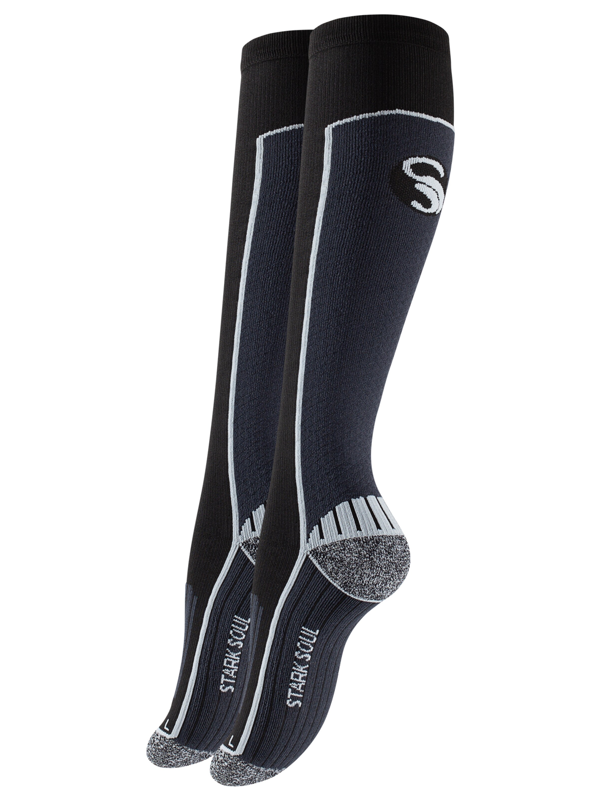 Calzino sportivo di Stark Soul in nero: frontale