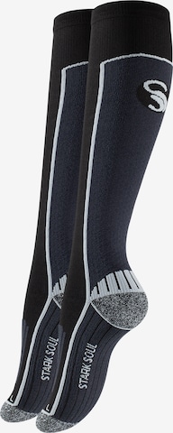 Calzino sportivo di Stark Soul in nero: frontale