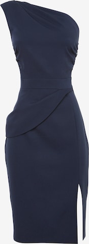 Awesome Apparel Cocktail Dress in Blue: front