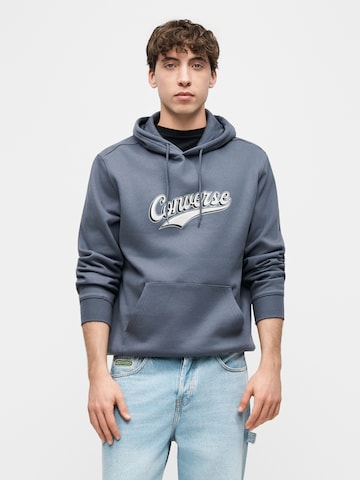 CONVERSE Суичър в синьо: отпред