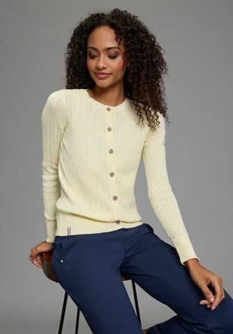 KangaROOS Knit Cardigan in Yellow: front
