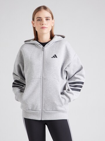 Hanorac 'Future Icons' de la ADIDAS SPORTSWEAR pe gri: față