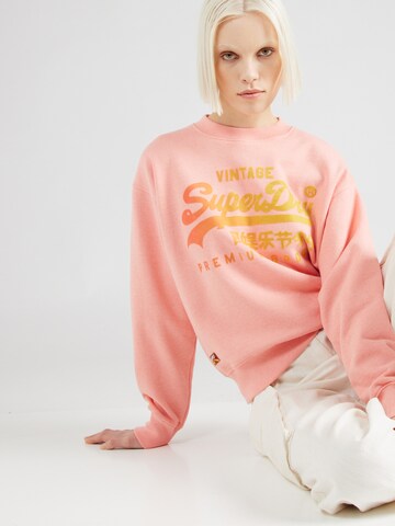 Sweat-shirt Superdry en rose