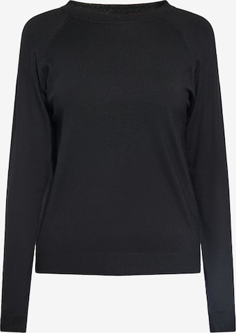 usha BLACK LABEL Pullover in Schwarz: predná strana