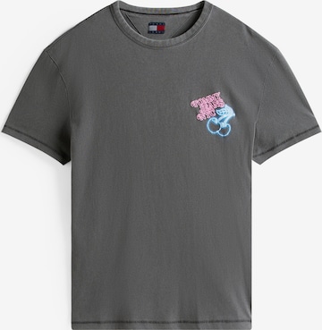 T-Shirt 'NOVELTY FAIR' Tommy Jeans en noir : devant