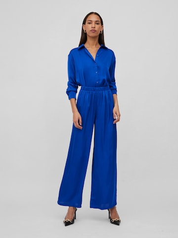 VILA Wide Leg Hose 'Clair' in Blau