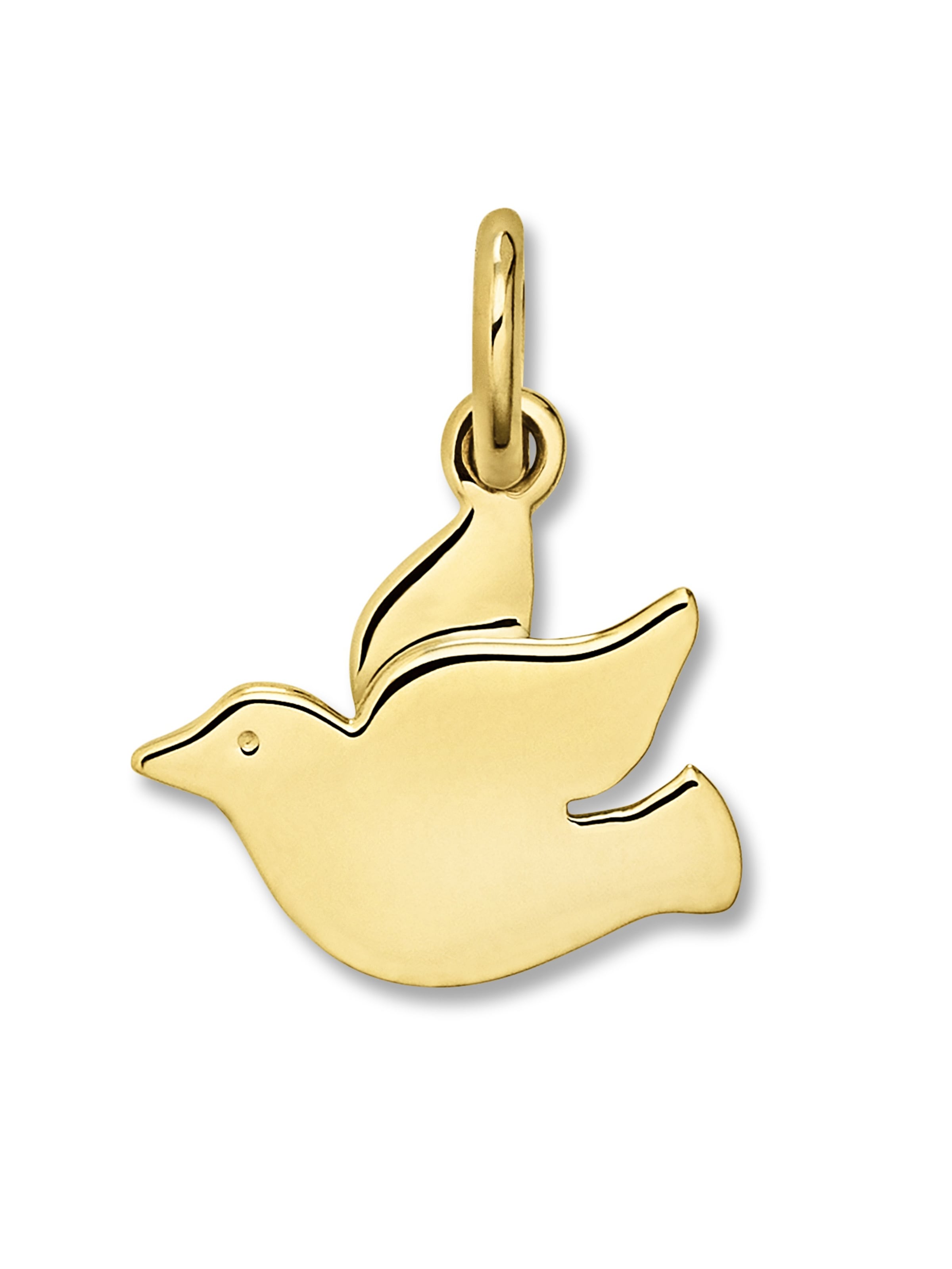 ONE ELEMENT Pendant 'Taube' in Gold: front