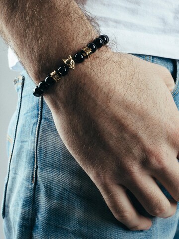 Akitsune Armband 'Obsidius'‌‌‌‌‌‌ in Gold