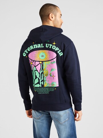 JACK & JONES Sweatshirt 'RBRADLEY MANIFESTO' in Blau