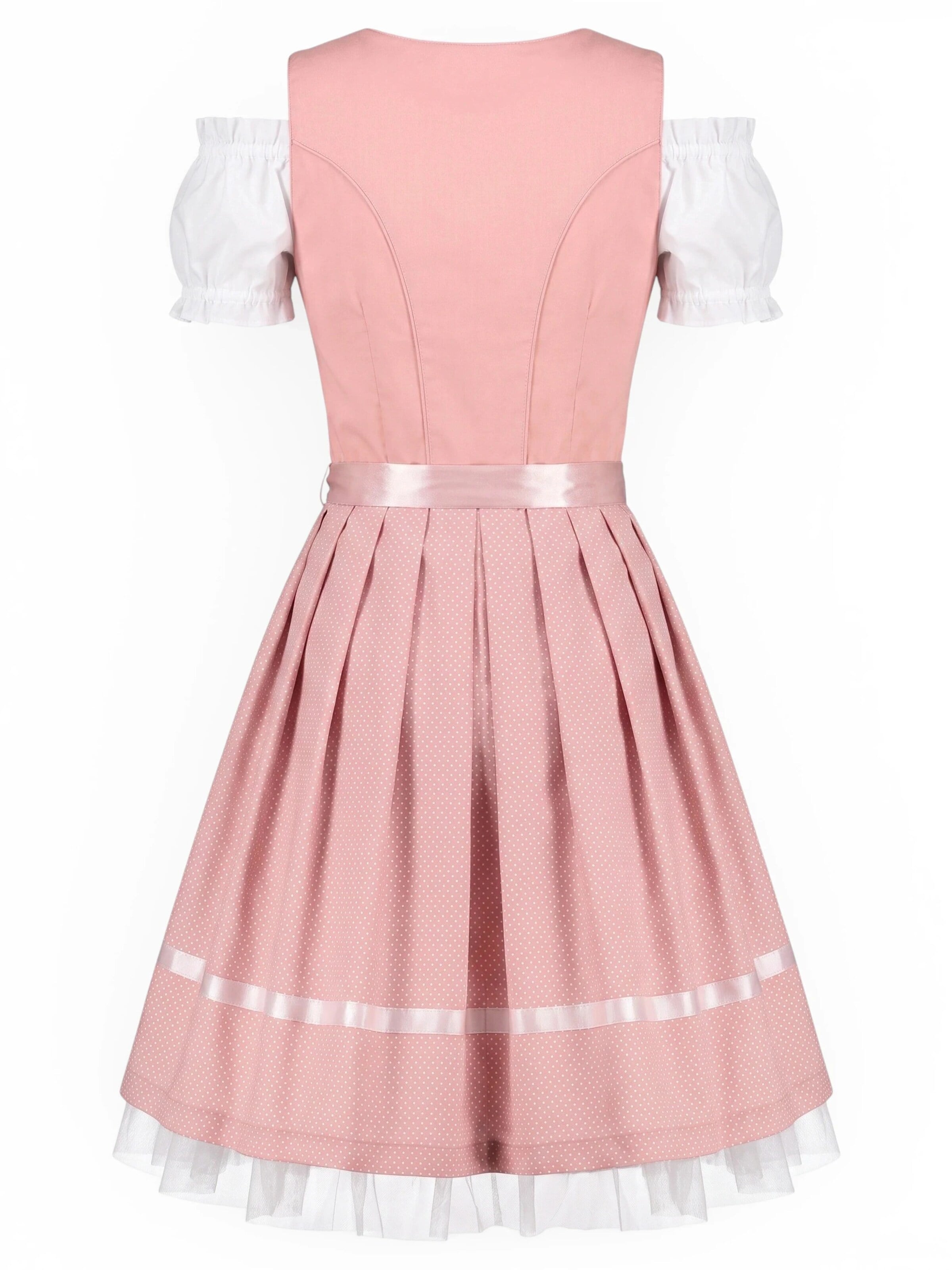 Trachtl Dirndl 'Sarah Rosa'‌‌‌‌‌‌‌‌‌ in Pink: Vorderseite
