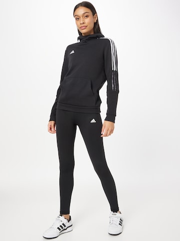 melns ADIDAS SPORTSWEAR Šaurs Sporta bikses 'Aero'