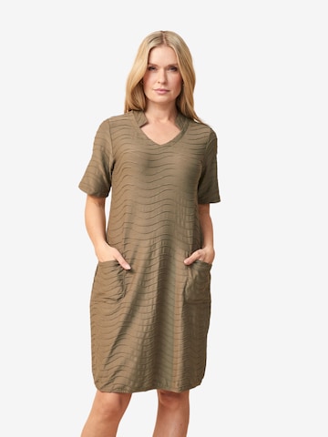 Pont Neuf Dress 'Demeka' in Green: front