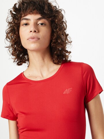 4F Functioneel shirt in Rood