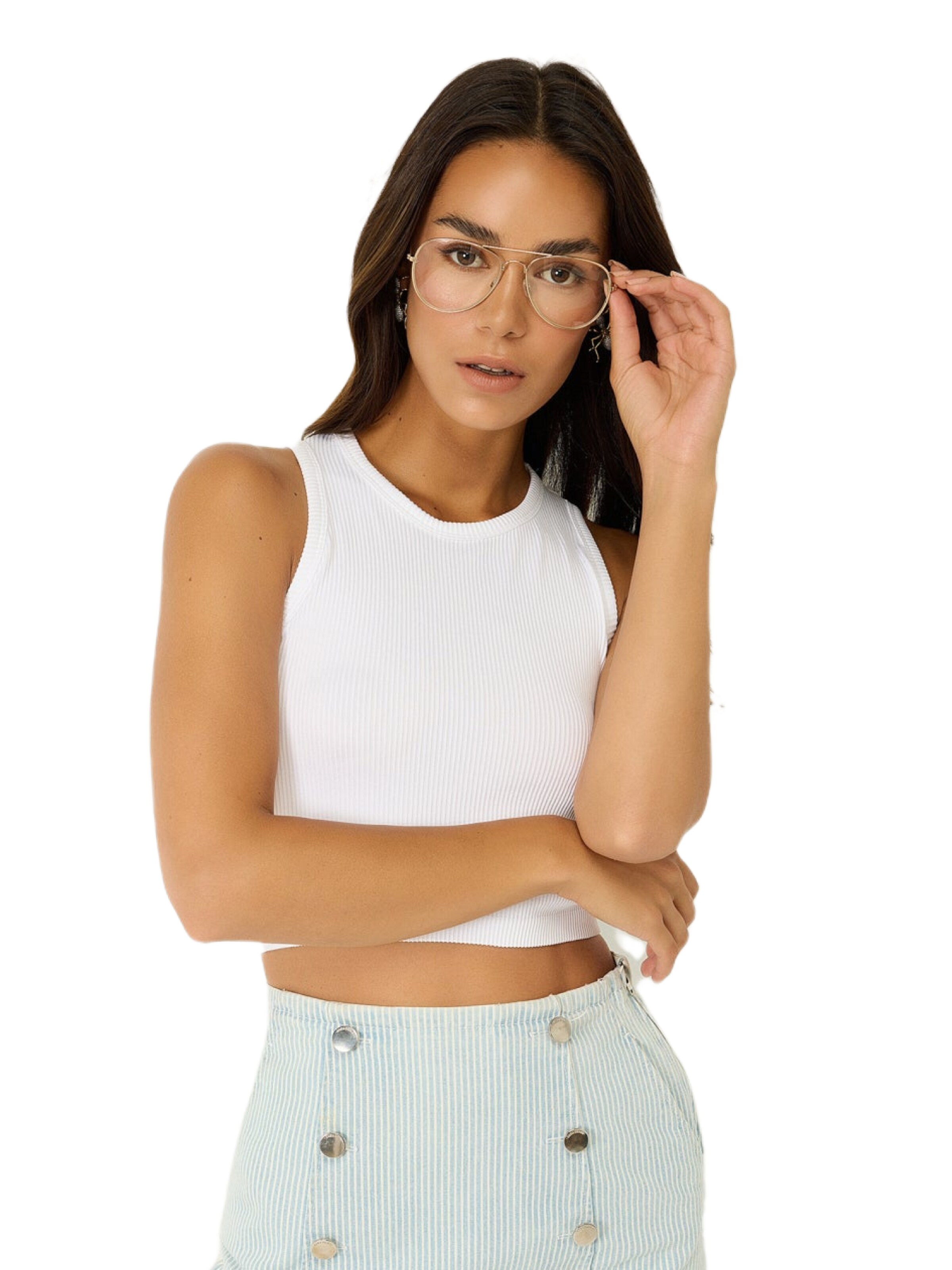 No Matter What Top in White