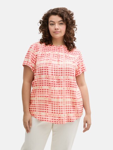 Tom Tailor Women + Blouse in Rood: voorkant