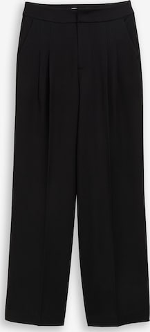Pantalon à pince TOM TAILOR DENIM en noir : devant