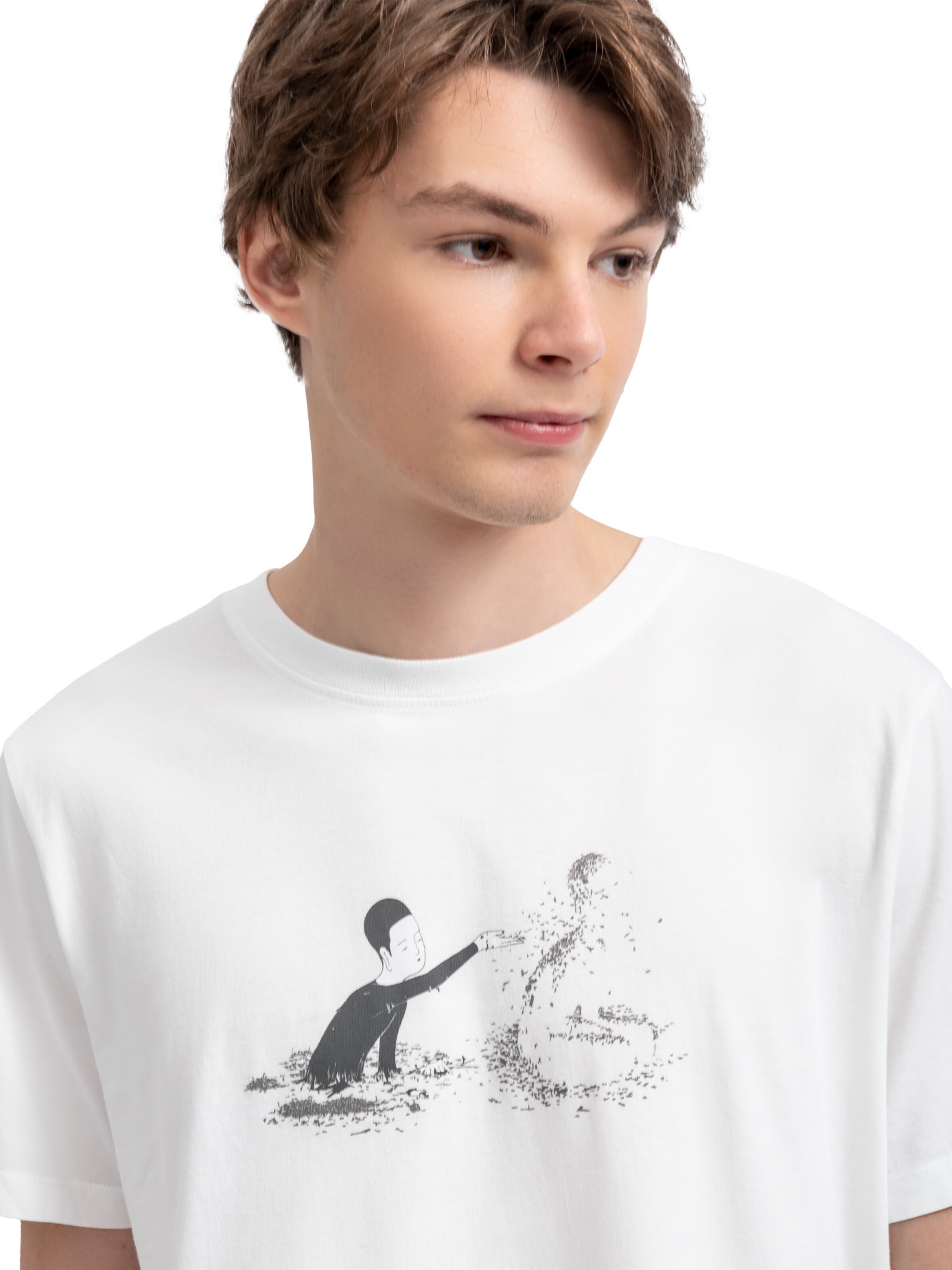 Kaft T-Shirt 'Because Of You' in Weiß