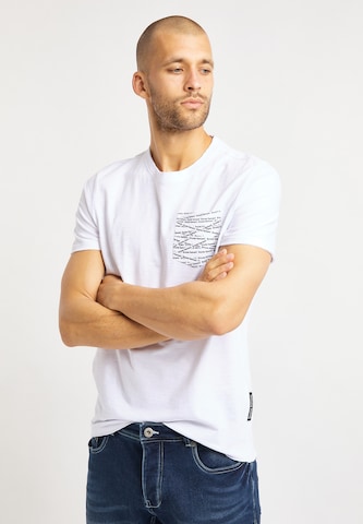 T-Shirt 'GOMEZ' BRUNO BANANI en blanc : devant