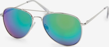 styleBREAKER Sonnenbrille 'Piloten Sonnenbrille' in Grün: Vorderseite