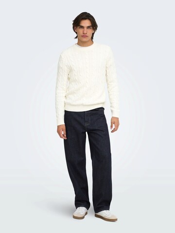 Only & Sons Loosefit Τζιν 'ONSFADE' σε μπλε