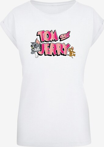 T-shirt 'Tom And Jerry' ABSOLUTE CULT en blanc : devant