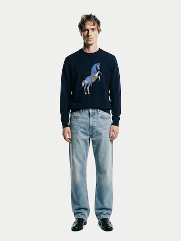 GOBI Cashmere Sweater in Blue