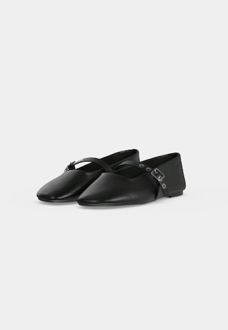 Ballerines à lanières Calvin Klein en noir
