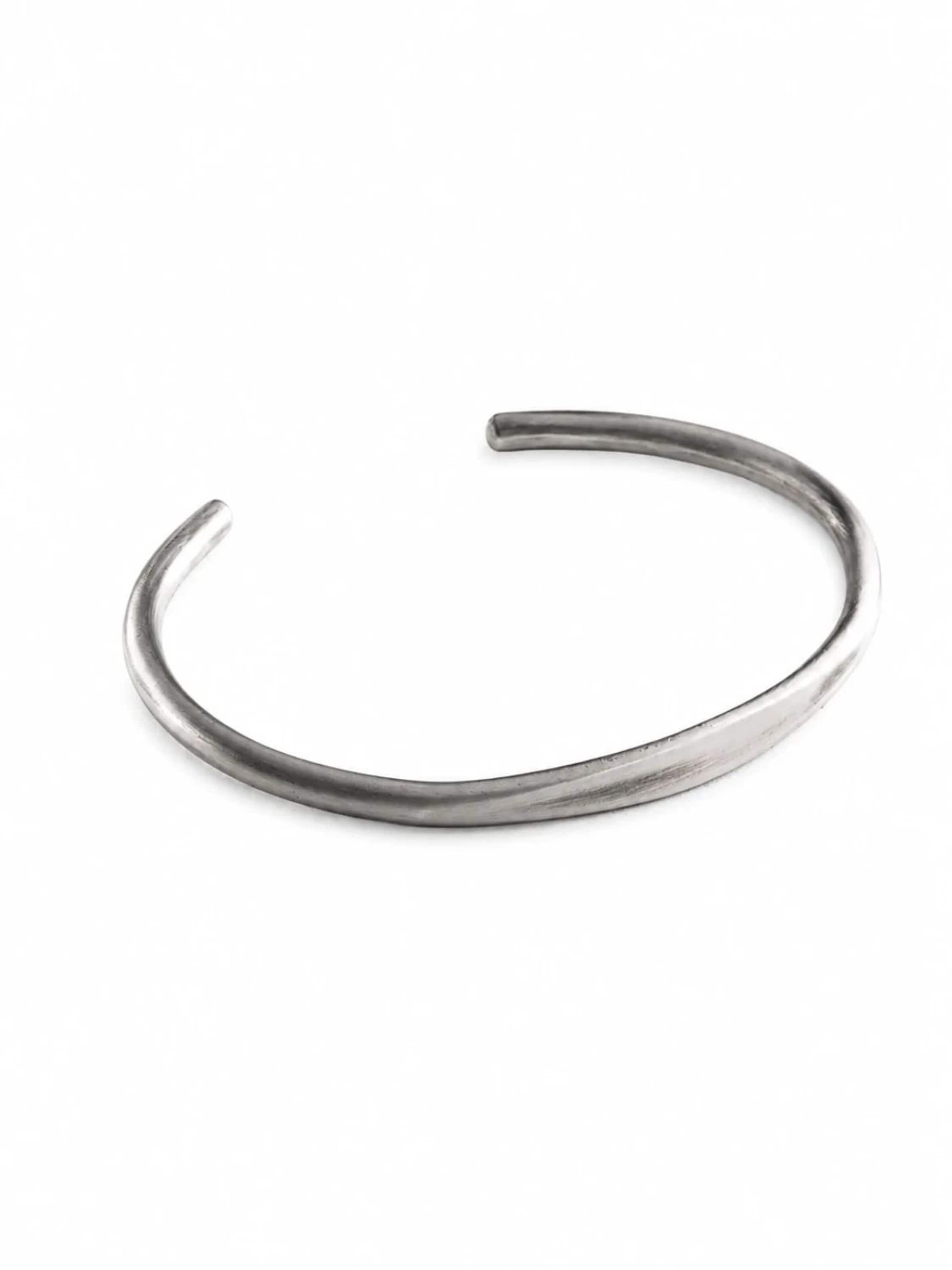 REYTEL - Pulsera 'KLOEK' en plata: frente